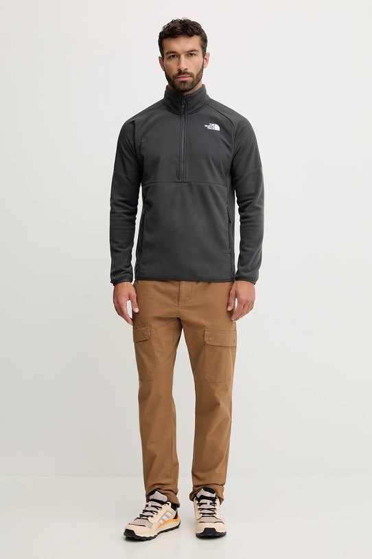 Спортен суичър The North Face Glacier Heavyweight NF0A89JHU8M1 сив AW25