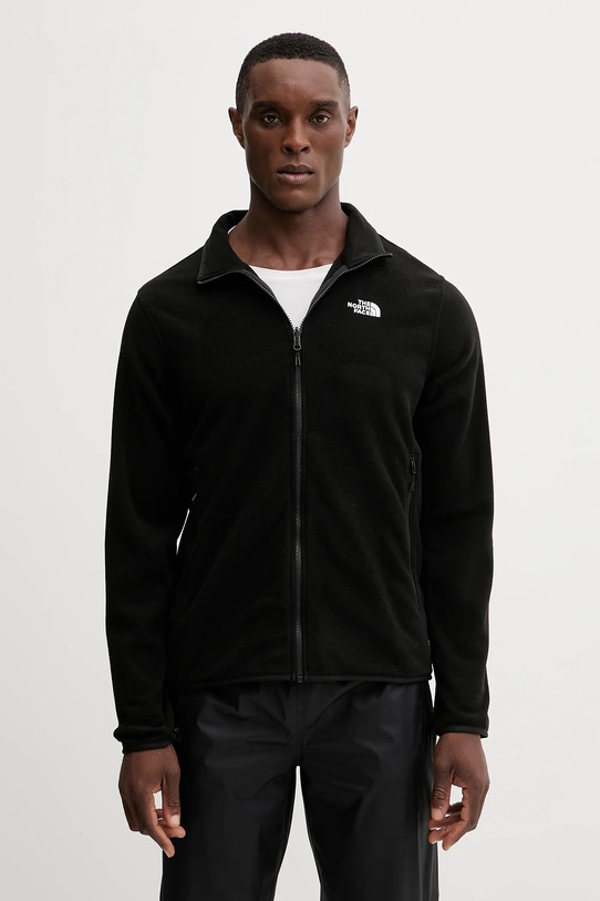 The North Face bluza polarowa bez kaptura czarny NF0A8D0RJK31