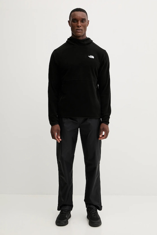 Поларен суичър The North Face NF0A8D0SJK31 черен AW25