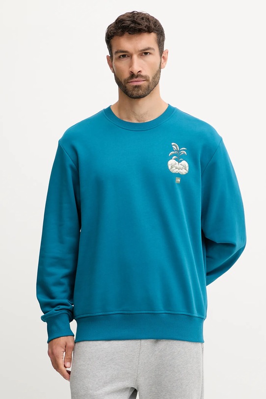Ruházat The North Face pamut melegítőfelső Connect Relaxed NF0A8E3ZBSI1 türkiz