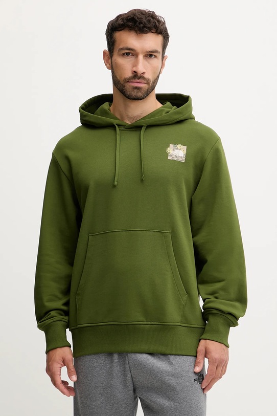Ρούχα Βαμβακερή μπλούζα The North Face Connect Relaxed NF0A8E40BRI1 πράσινο