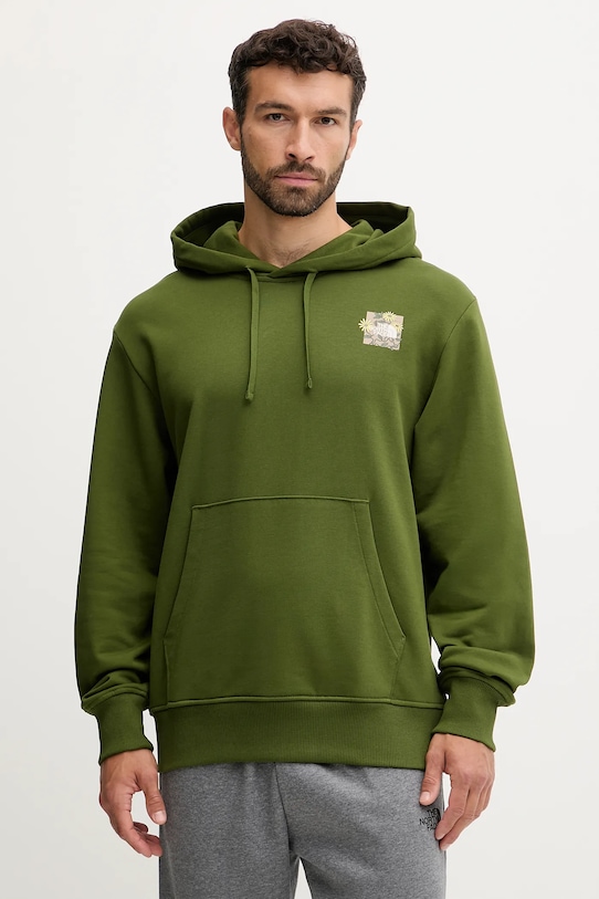 Îmbrăcăminte The North Face hanorac de bumbac Connect Relaxed NF0A8E40BRI1 verde