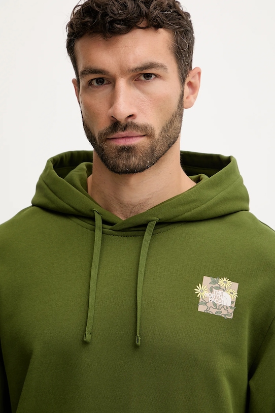 The North Face hanorac de bumbac Connect Relaxed verde NF0A8E40BRI1