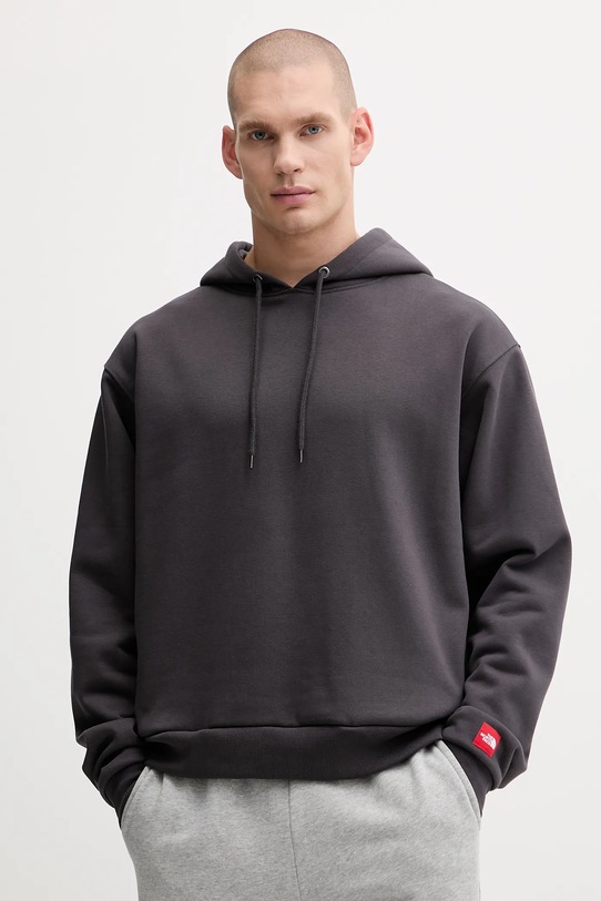 Mikina The North Face Redbox s kapucí šedá NF0A8EFZ0SA1