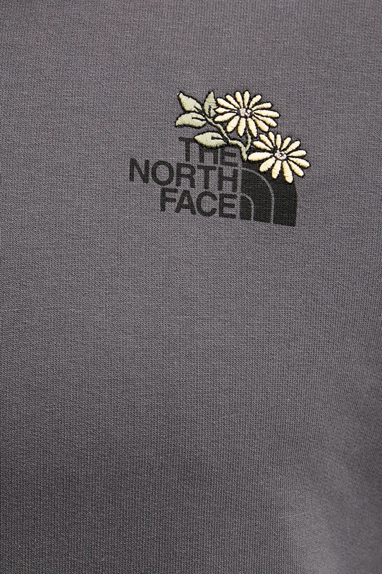 Bombažen pulover The North Face Flowe Dome NF0A8EGZRHI1 siva