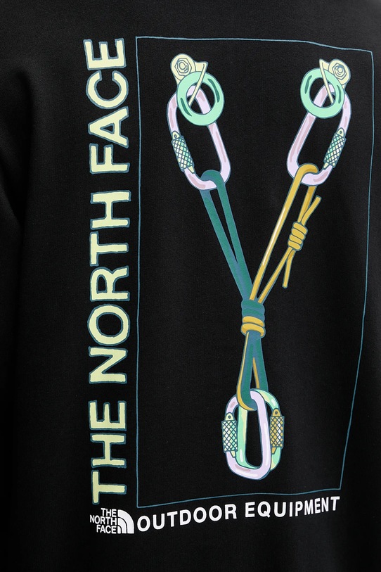 Βαμβακερή μπλούζα The North Face Explore Gear Relaxed NF0A8F2KJK31 μαύρο
