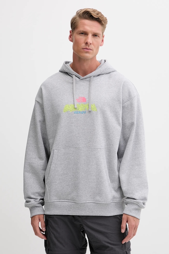 The North Face bluză Expedition Celebration print gri NF0A8E3FDYX1