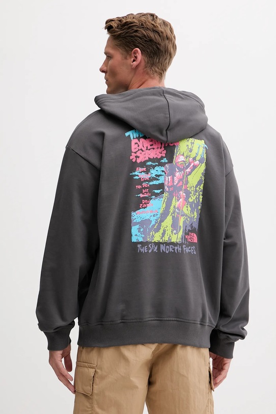 The North Face bluza bawełniana Expedition Celebration szary NF0A8E3FRHI1
