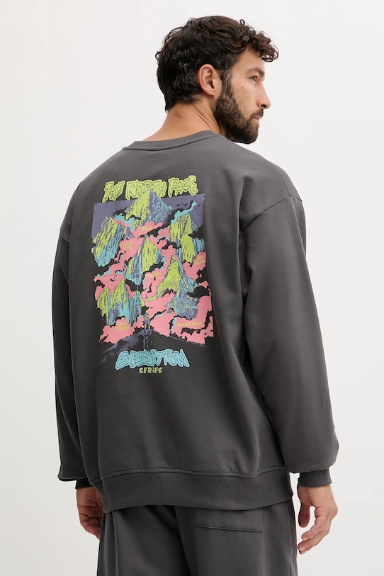 Îmbrăcăminte The North Face hanorac de bumbac Expedition Celebration NF0A8E3GRHI1 gri