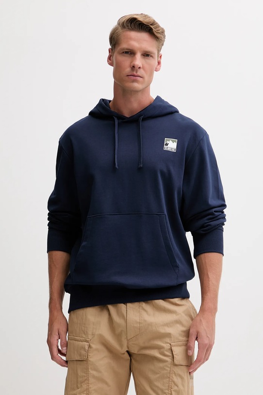 The North Face bluza bawełniana nadruk granatowy NF0A8E3N8K21