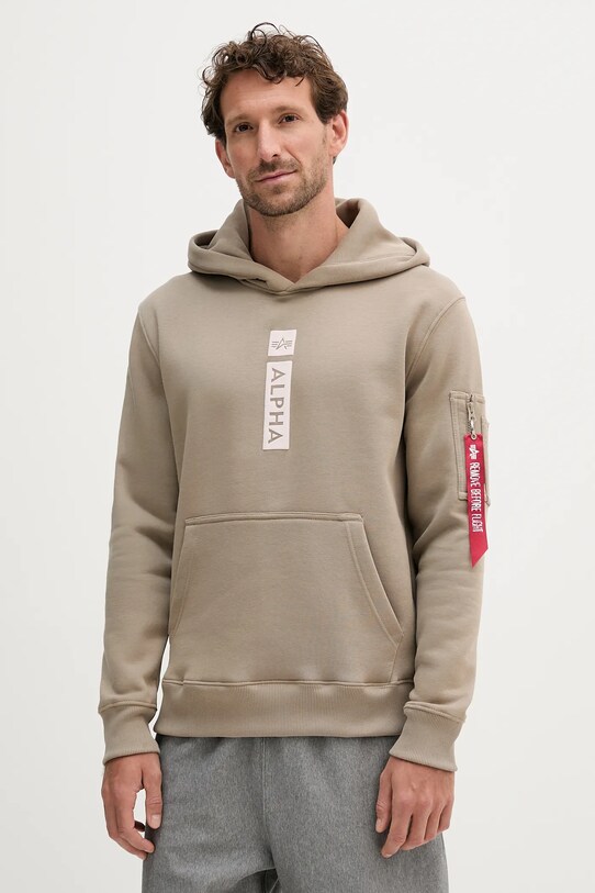 Alpha Industries bluza z kapturem zielony 146338.679