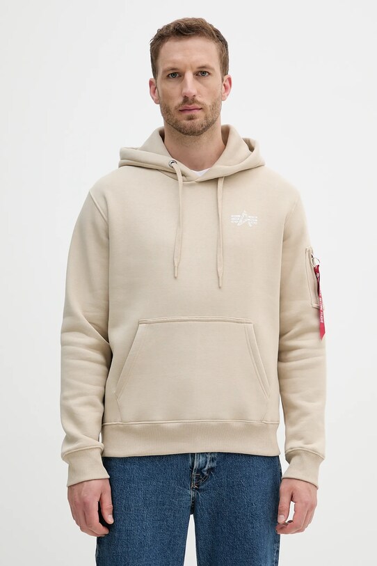 Odzież Alpha Industries bluza 148341.627 beżowy