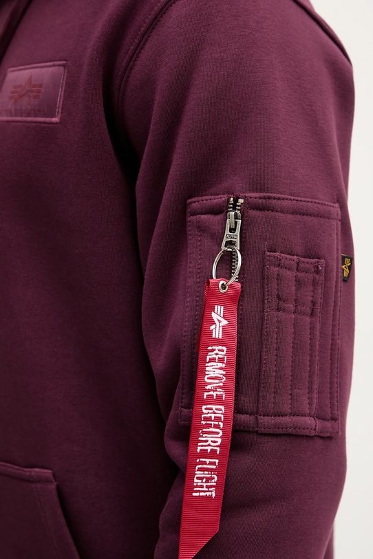 Alpha Industries bluza 178318.608 bordowy