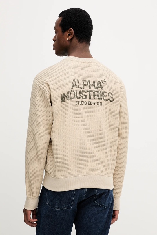 Odzież Alpha Industries bluza bawełniana 258300.627 beżowy