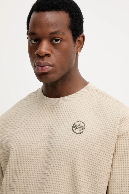 Alpha Industries bluza bawełniana beżowy 258300.627