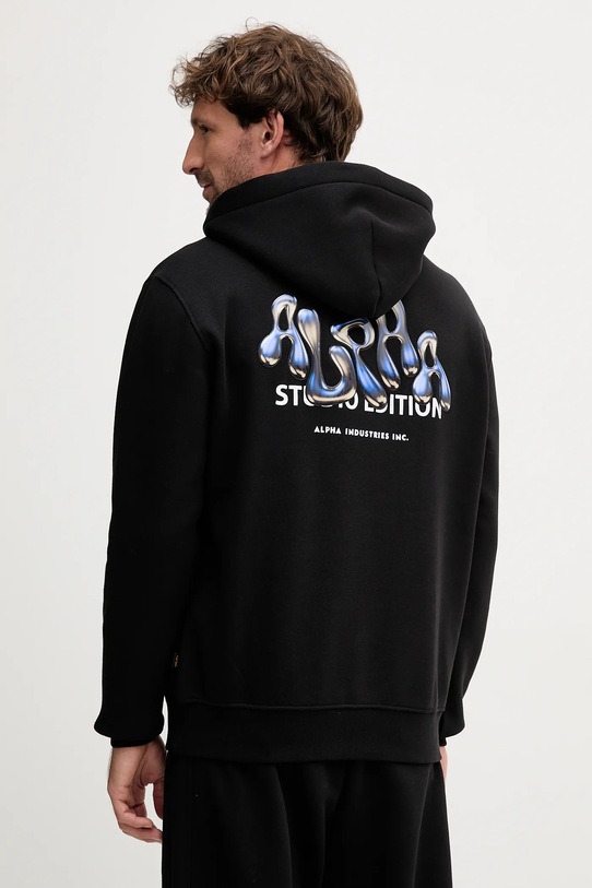 Alpha Industries bluza z kapturem czarny 156339.03