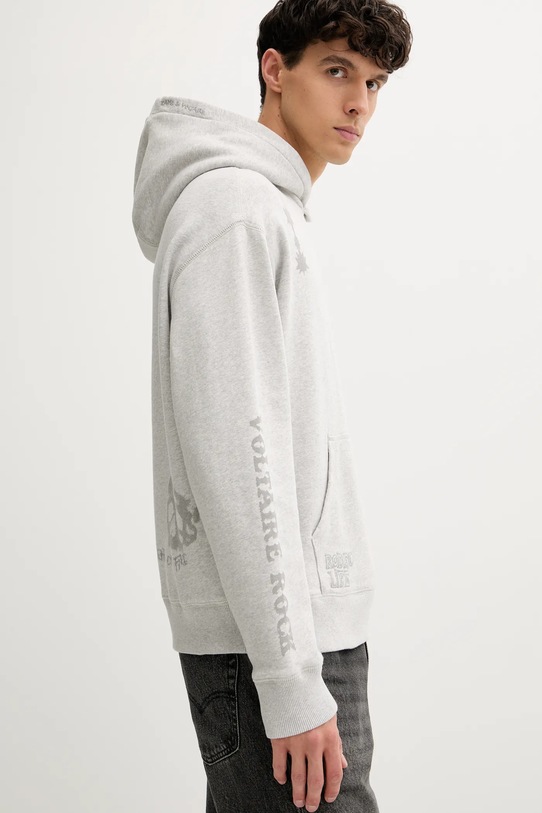 ZADIG&VOLTAIRE felpa in cotone grigio JMSS01309