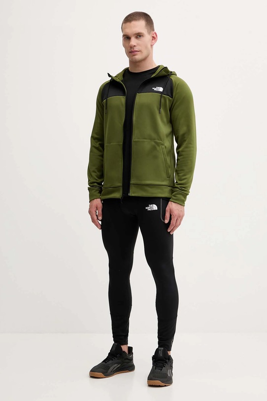 The North Face bluza treningowa Reaxion NF0A8CNPDIW1 zielony AW25