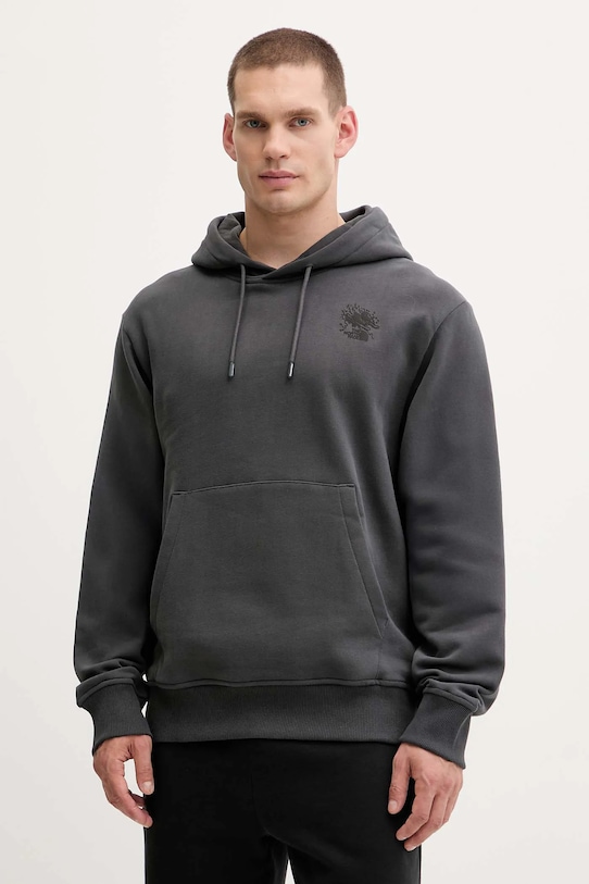 Bavlnená mikina The North Face Powder Days bavlna sivá NF0A8E4G0C51