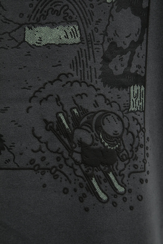 Bavlnená mikina The North Face Powder Days NF0A8E4G0C51 sivá