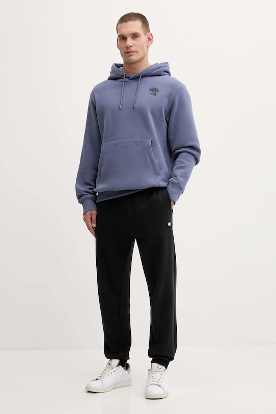 Bavlnená mikina The North Face Powder Days NF0A8E4GBTR1 fialová AW25