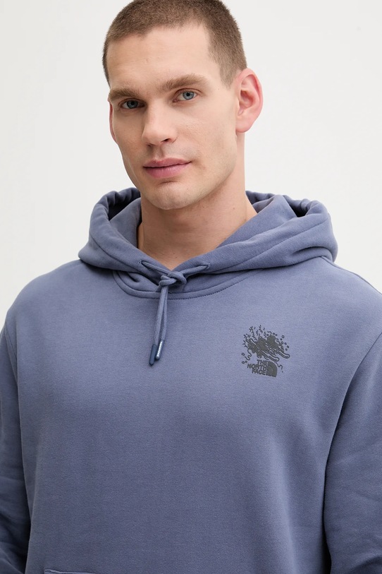 Bavlnená mikina The North Face Powder Days fialová NF0A8E4GBTR1