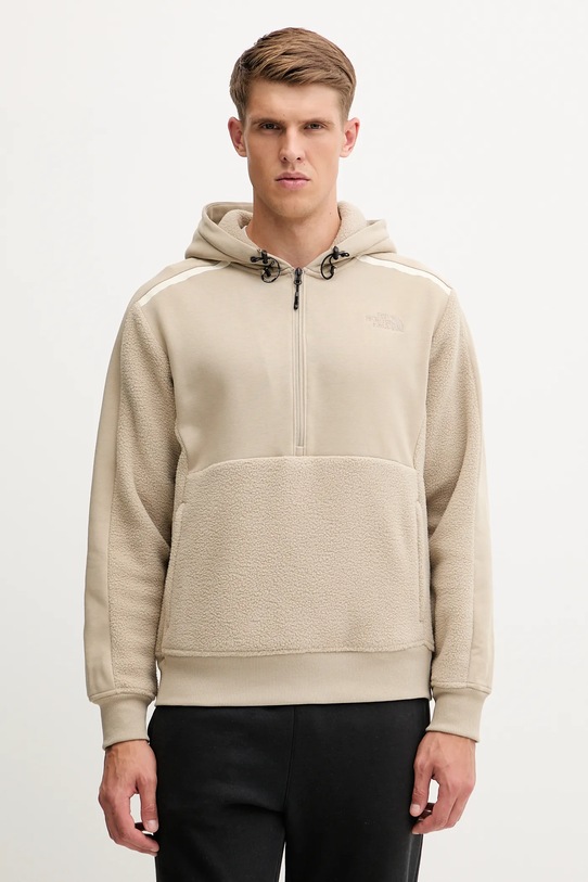 The North Face bluza z kapturem beżowy NF0A8E7FCEL1
