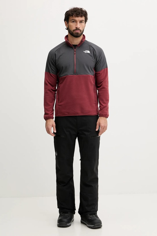 The North Face bluza sportowa Glacier Heavyweight NF0A89JHDO31 czerwony AW25