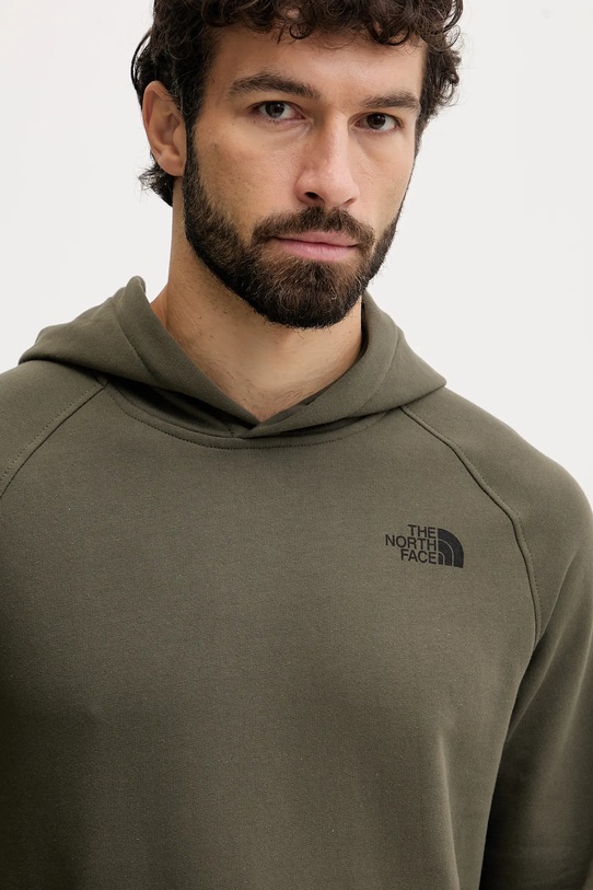 Βαμβακερή μπλούζα The North Face πράσινο NF0A8E3KFA41