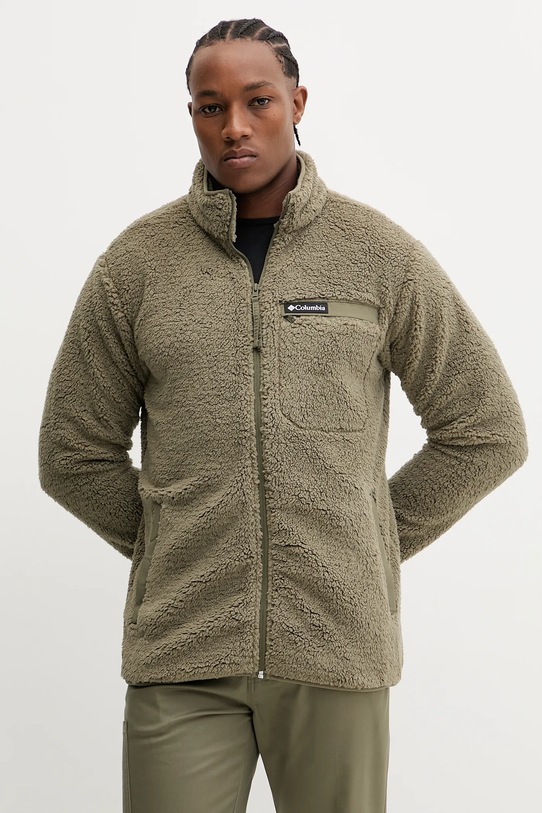 Outdoorová mikina Columbia Rugged Ridge bez kapucne zelená 2135481