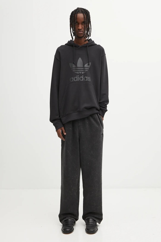 adidas Originals bluza bawełniana Trefoil Hoody JY3766 czarny