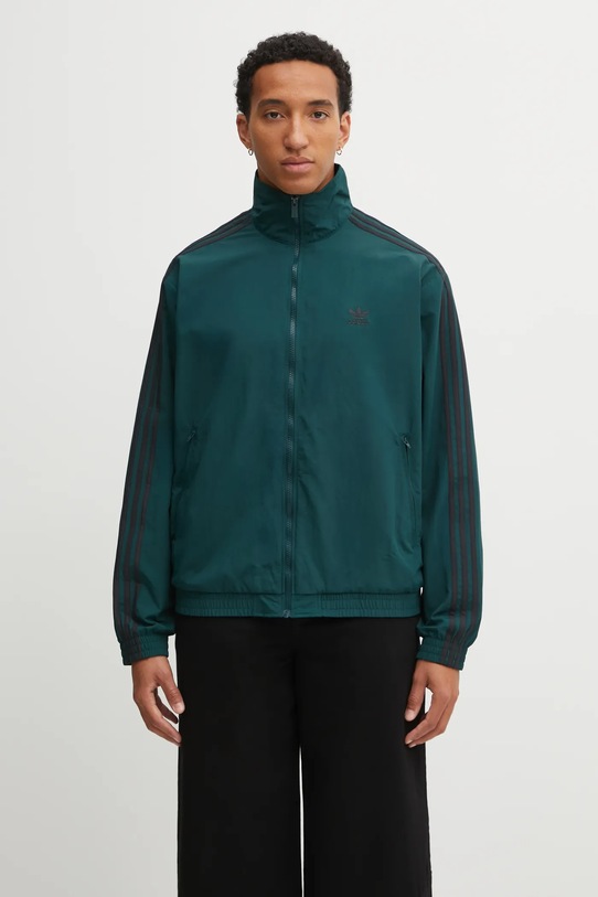 adidas Originals kurtka Firebird Tt bez kaptura zielony JY1329