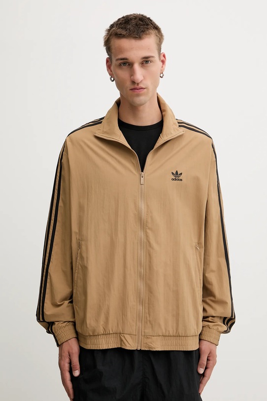 adidas Originals bluză Firebird Tt imprimeu verde JY1333