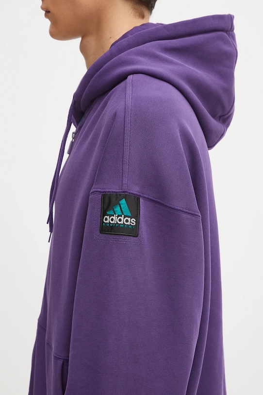 Dukserica adidas Originals EQT Hoodie ljubičasta JX1573