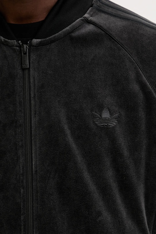 Βελούδινη μπλούζα adidas Originals Sst Tt JX1559 γκρί