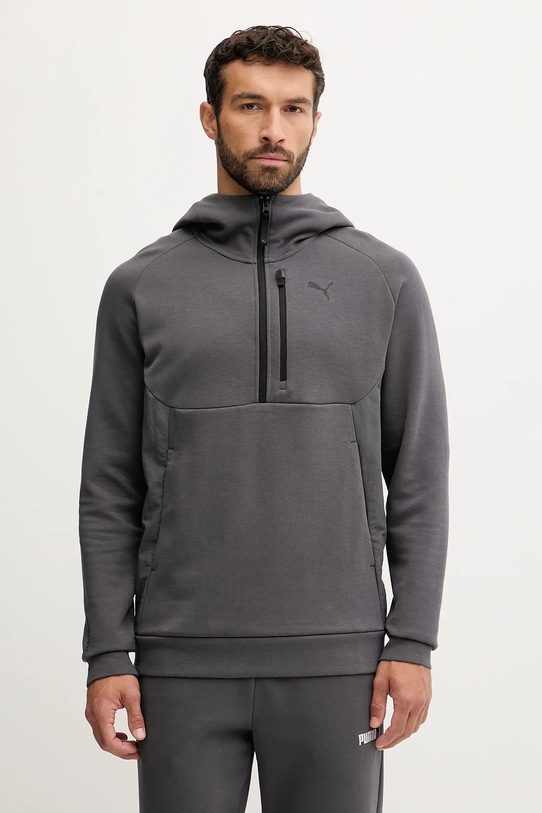 Puma felső PUMATECH sima szürke 688044
