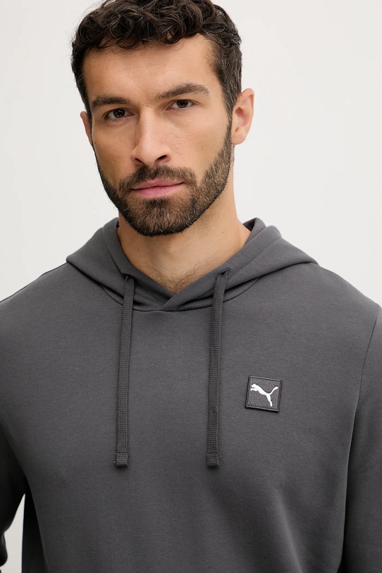 Bavlnená mikina Puma sivá 688254