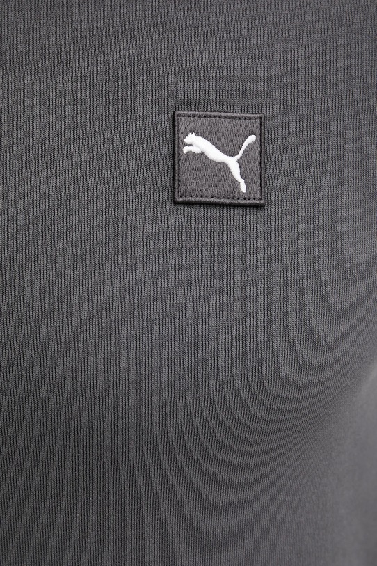 Памучен суичър Puma 688254 сив