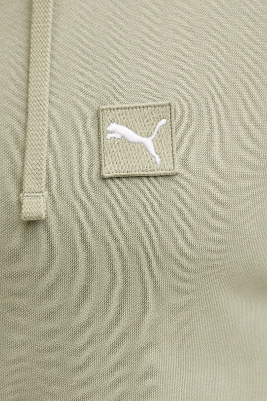 Памучен суичър Puma 688255 зелен