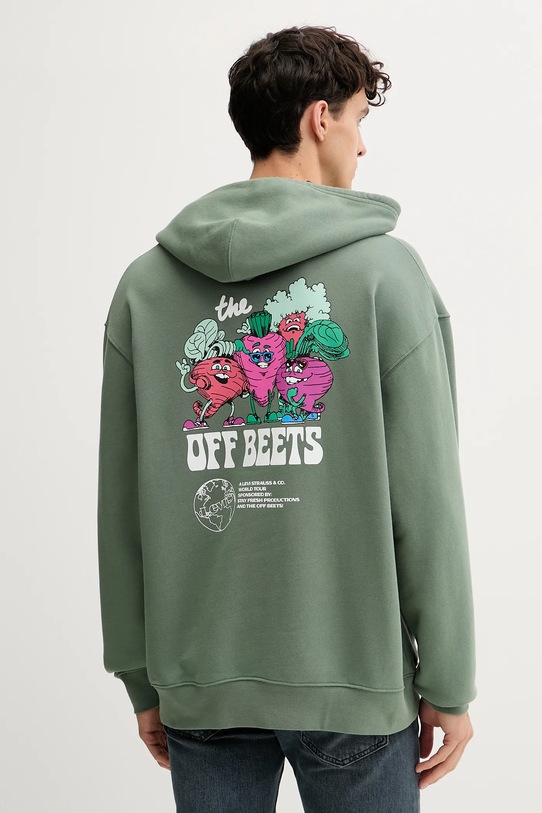 Памучен суичър Levi's памук зелен A2639.0063