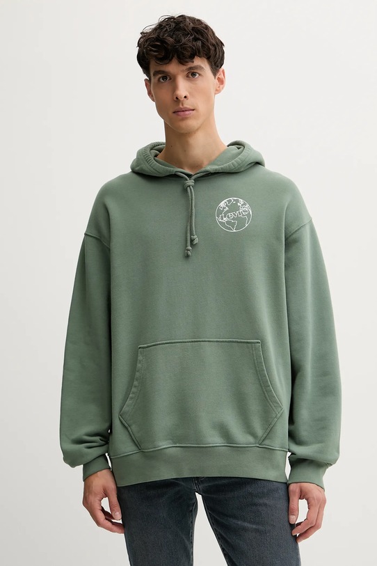 Дрехи Памучен суичър Levi's A2639.0063 зелен