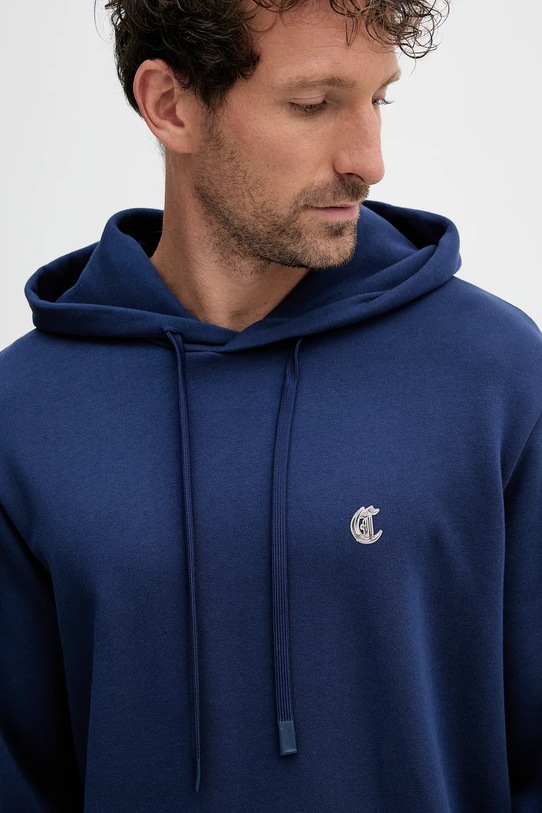 Just Cavalli felpa in cotone blu navy 79OAIT06.CF500
