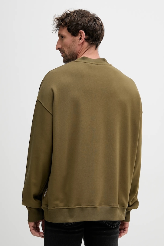 Îmbrăcăminte Just Cavalli hanorac de bumbac 79OAIT05.CF500 verde