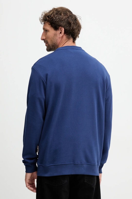 Îmbrăcăminte Just Cavalli hanorac de bumbac 79OAIT07.CF500 bleumarin