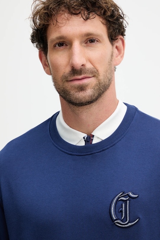 Just Cavalli hanorac de bumbac bleumarin 79OAIT07.CF500