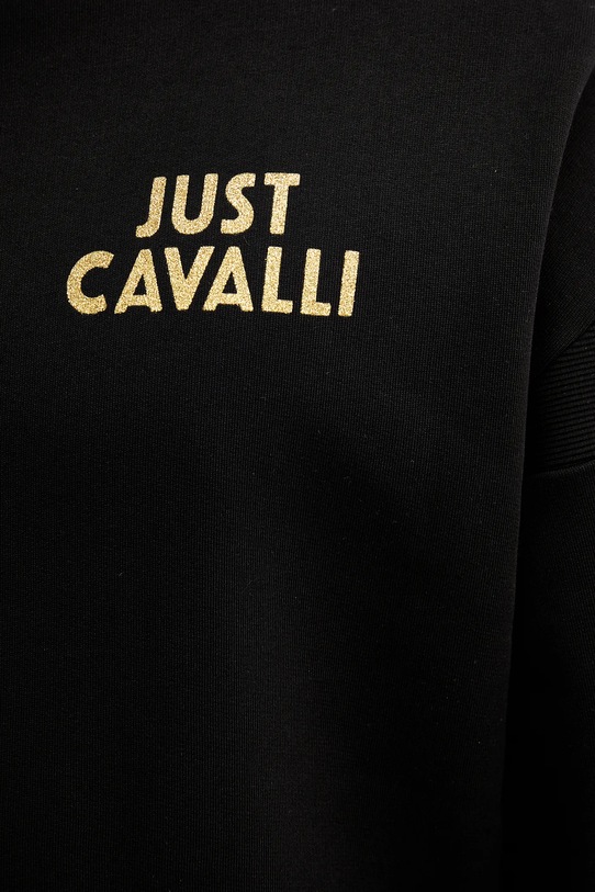 Bavlnená mikina Just Cavalli 79OAIT19.CF502 čierna