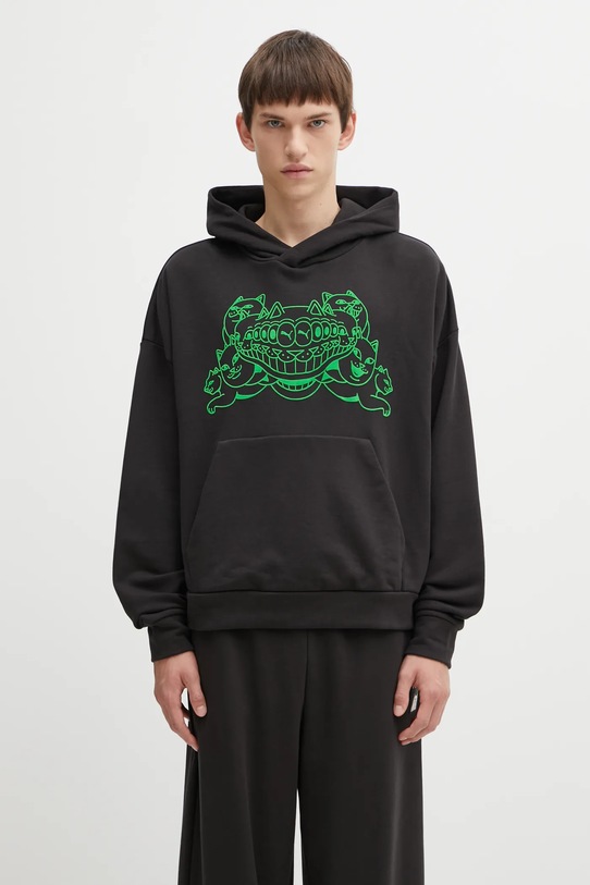 Pamučna dukserica Puma PUMA x RIPNDIP natpis crna 632414