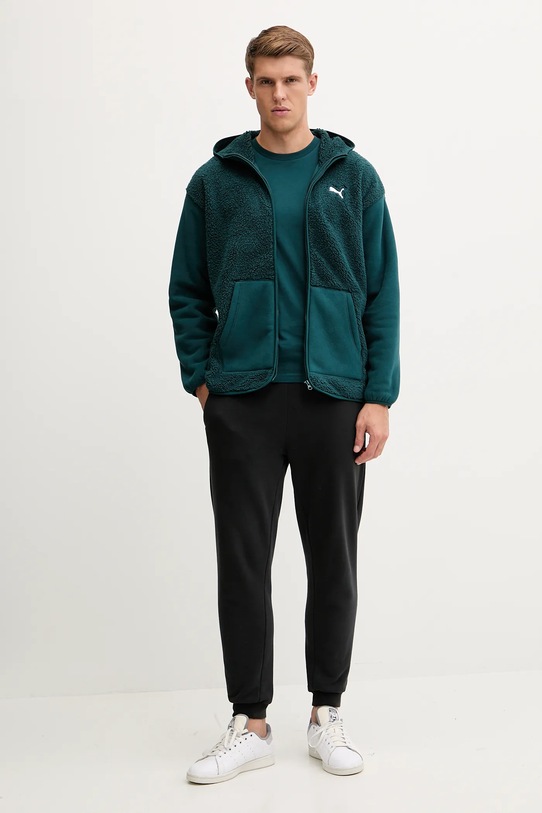 Поларен суичър Puma 688260 зелен AW25