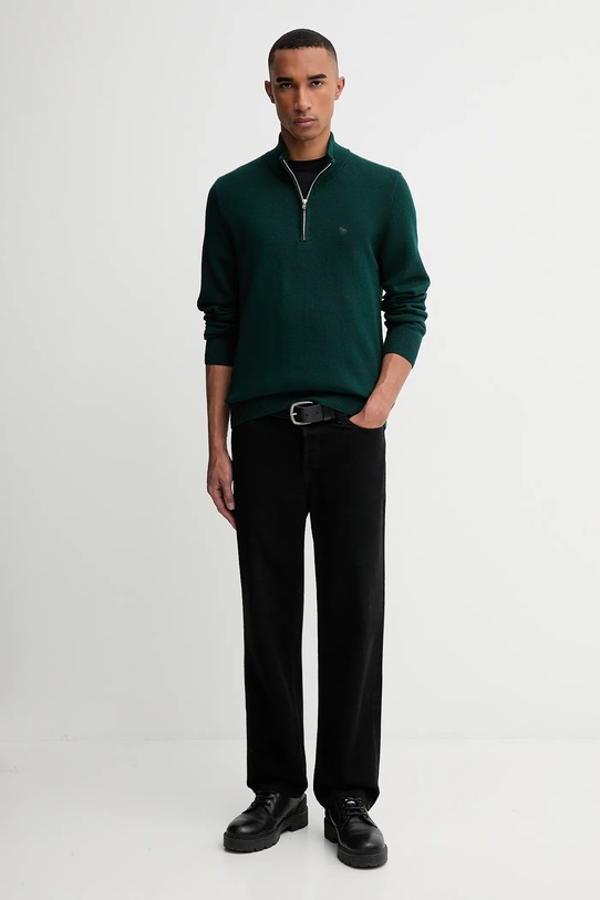 Abercrombie & Fitch sweter z dodatkiem wełny KI120.5139.300 zielony AW25