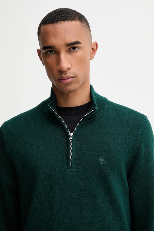 Abercrombie & Fitch sweter z dodatkiem wełny zielony KI120.5139.300